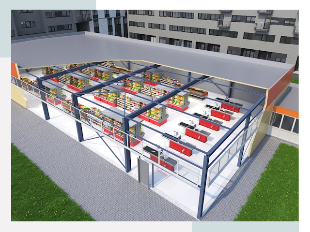 Строительство магазинов в Стрежевой от 612 руб. за м²