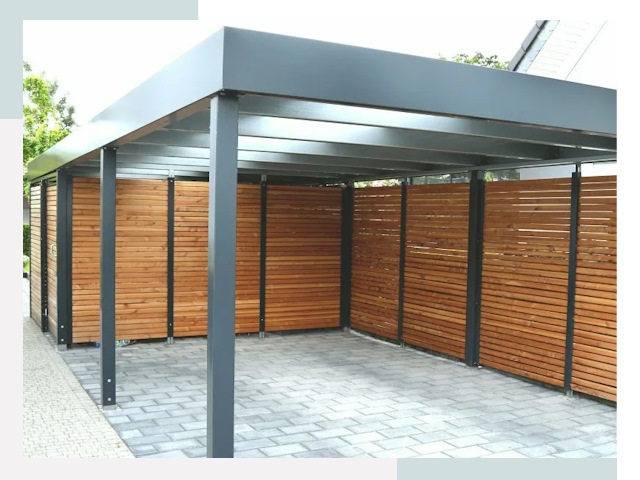 Навесы для парковки в Стрежевом