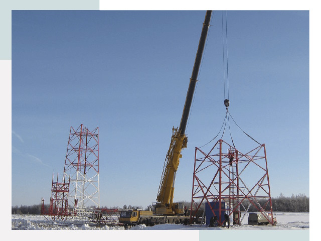 Монтаж вышек связи в Стрежевом