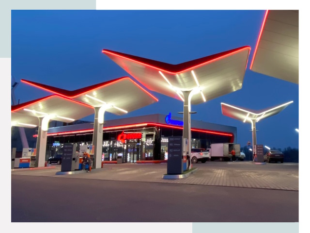 Навесы для АЗС в Стрежевом