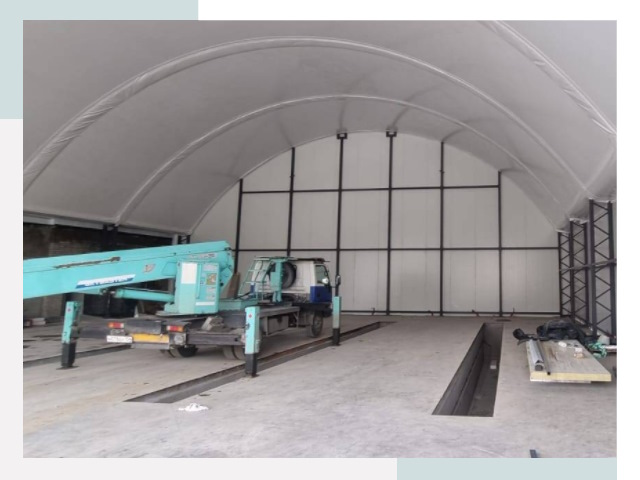 Внутреннее оснащение ангаров в Стрежевом