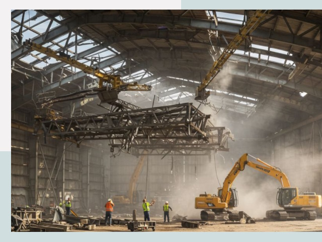 Демонтаж ангаров в Стрежевом от 612 руб. за м²