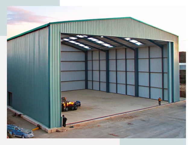 Строительство ангаров в Стрежевом